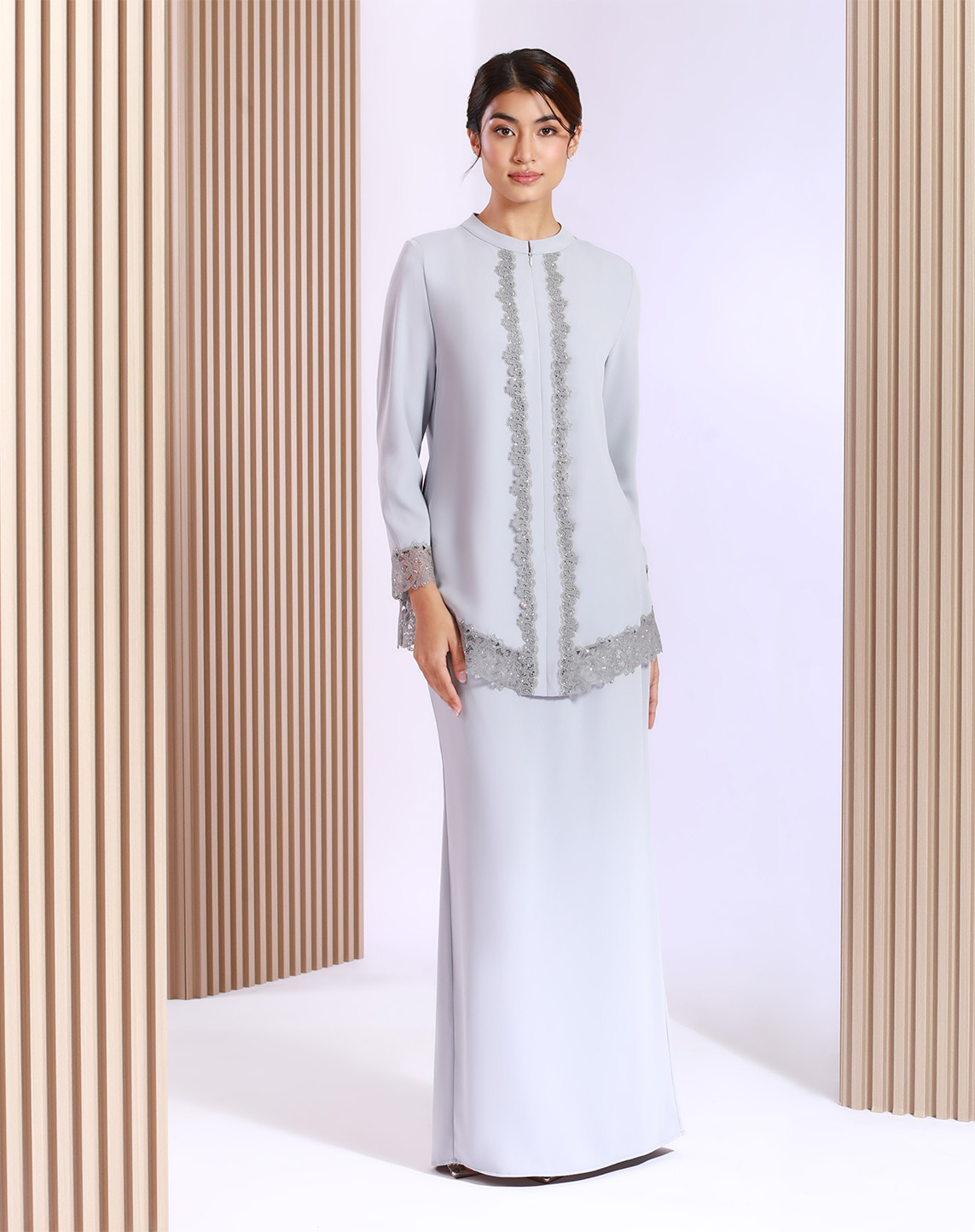 LUBNA BAJU KURUNG IN COOL GREY